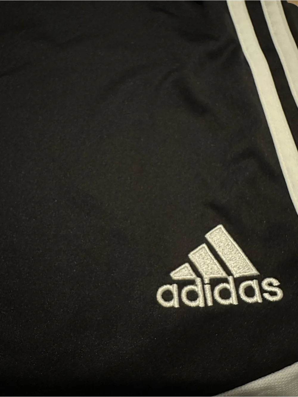 Adidas | Shorts | Adidas Black Athletic Shorts with White Side Stripes